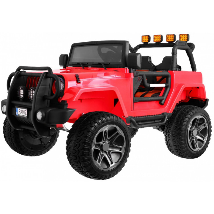 Elektrické autíčko Monster Jeep WXE1688 4x4 - červené